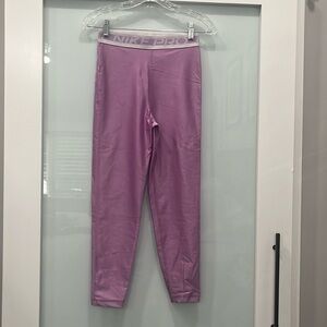 Nike Pro Purple Leggings, Size Small